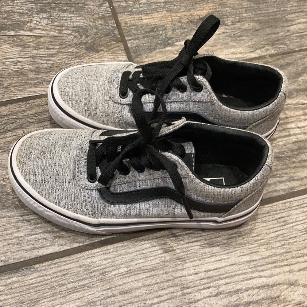 Vans kid’s  Ward Sneakers Textile  Gray & black 13